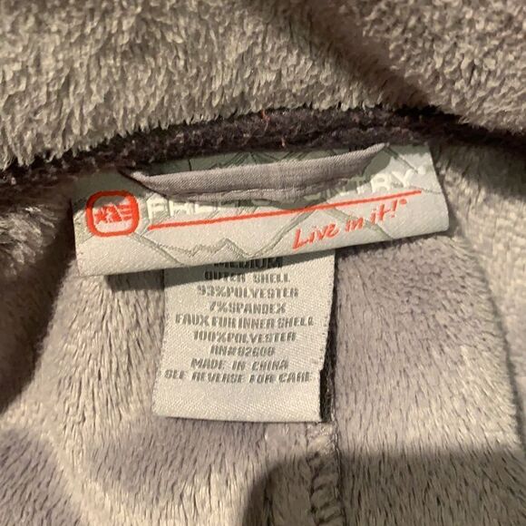 Free Country heather gray faux fur lined Moyen zip jacket, medium - Picture 9 of 9